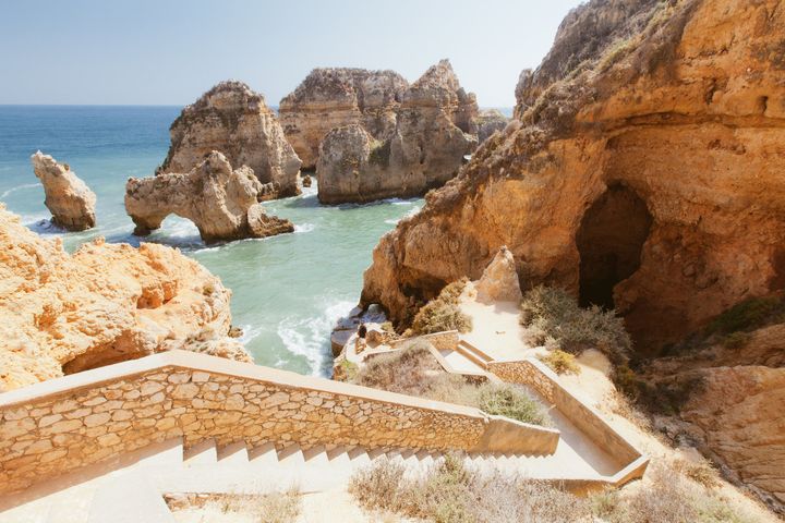 Steps to the beach in Lagos, Algarve