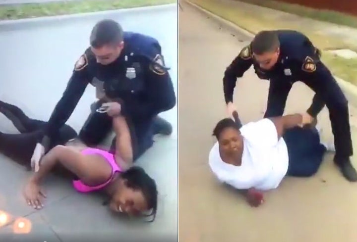 Jacqueline Craig (right) and her teenage daughter (left) were arrested with another family member on Wednesday in Fort Worth, Texas.