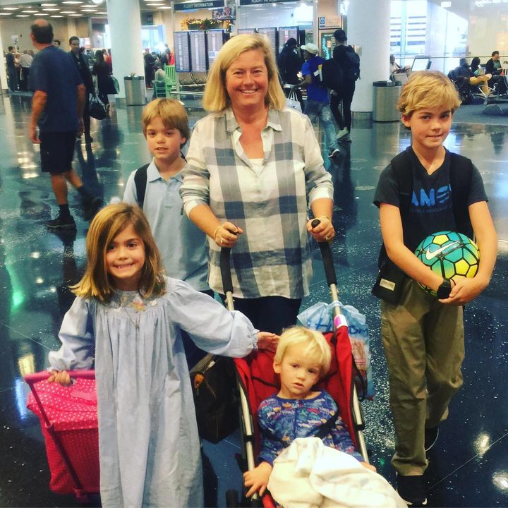 Adrian Wood said American Airlines went "above and beyond" for her and her four kids.
