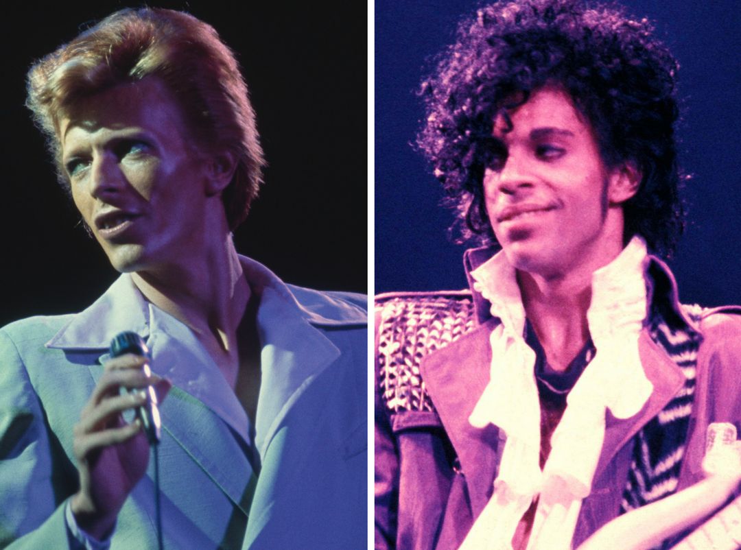 1. (and 2.) David Bowie and Prince die