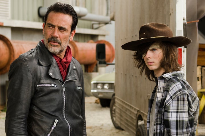 Negan has been trying mind games on Rick’s son Carl.