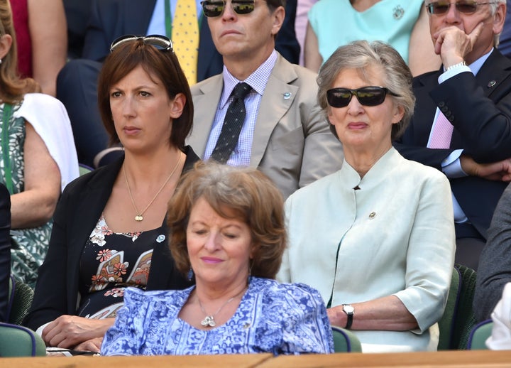 <strong>Miranda Hart and mother Diana Hart-Dyke</strong>