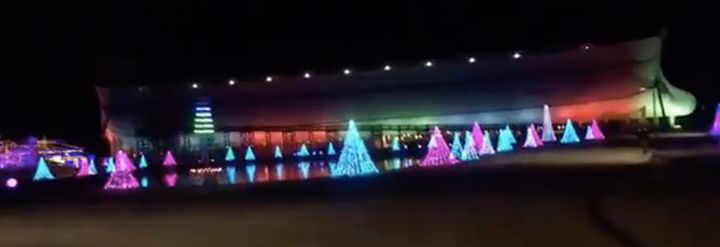 Ark Encounter all dressed up for the holidays.