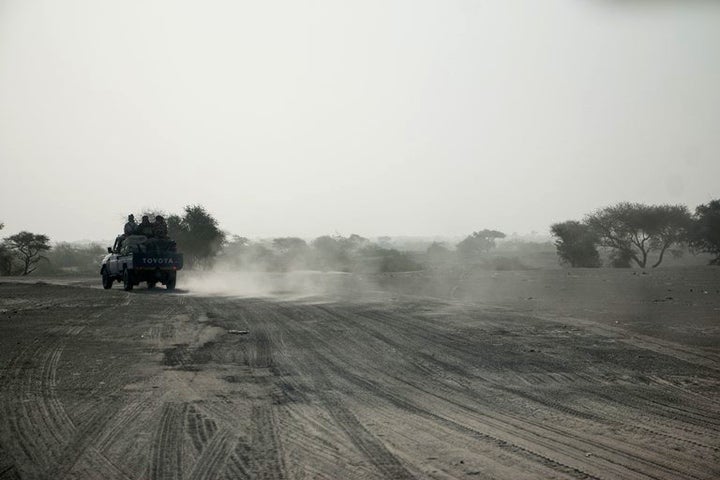 There are no paved roads in the area around Lake Chad.