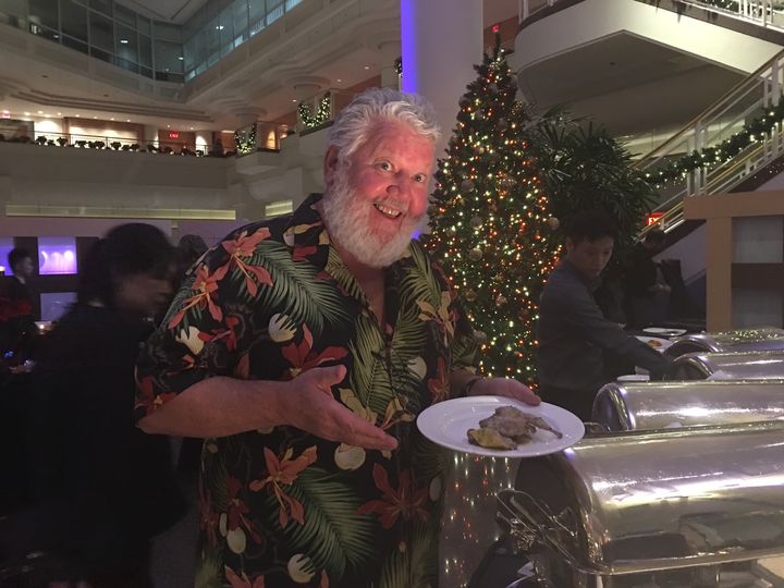 Laurence Malley had some tough choices to make at the Opera Buffet at the Pan Pacific’s Oceans 999, which in December takes on a holiday feel.