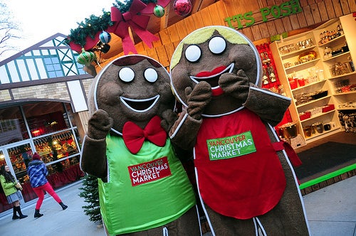 <p>The Vancouver Christmas Market moved this year from the Queen Elizabeth Plaza to Jack Poole Plaza. </p>