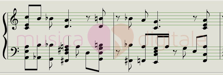 Here’s an example of the gospel feeling extracted from the song at the beginning.