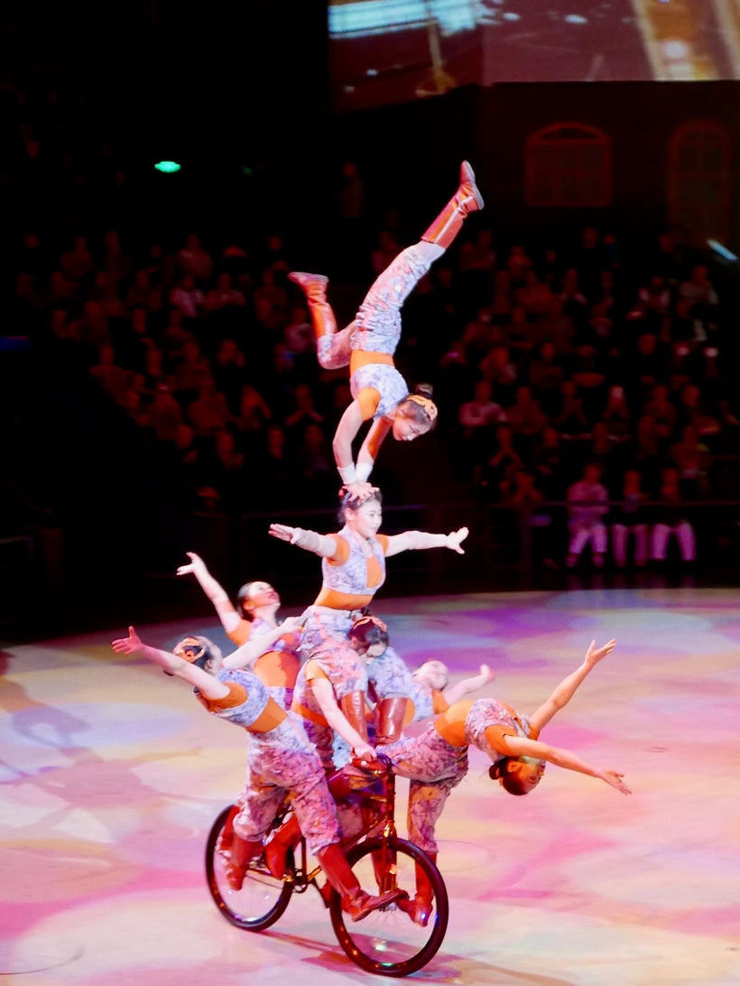 <strong>Biking, Shanghai Acrobat-style. </strong>