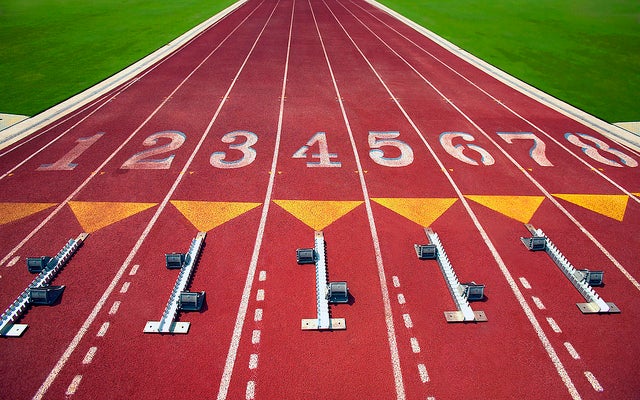 <p>Starting blocks</p>