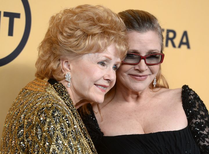 Carrie with her mother Debbie Reynolds, who says her condition is now "stable"