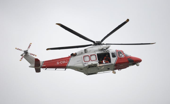 Lifeboats and a coastguard helicopter are involved in a large-scale search after a boat went missing off the Cornwall coast on Boxing day. File image.