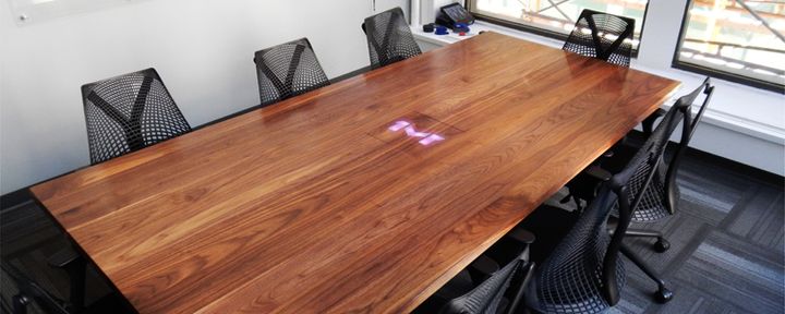 Conference table made for One Mighty Roar