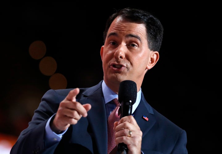 GOP presidential candidate Scott Walker said a northern border wall was "a legitimate issue."