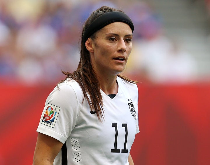 United States' Ali Krieger during the FIFA Women's World Cup Canada 2015 Final match between USA and Japan at BC Place Stadium in Vancouver, Canada.