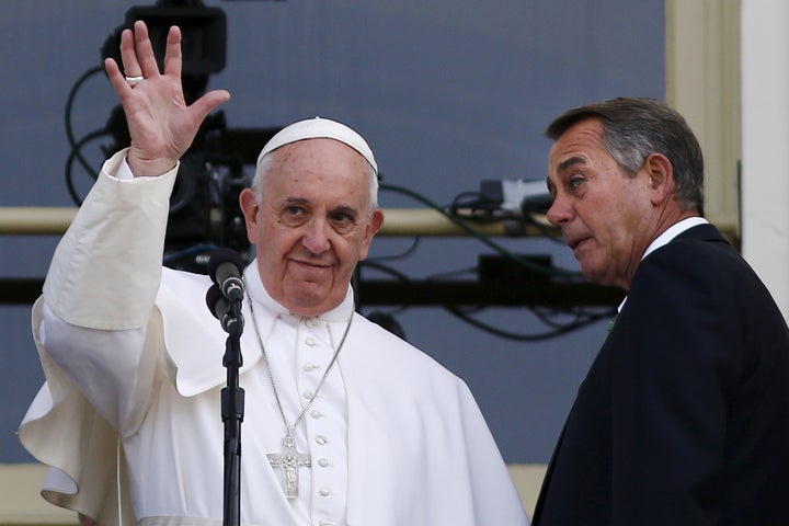 Pope Francis was addressing Congress but speaking to the world.