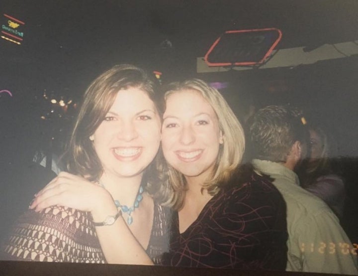<p>Laura Smith and her friend</p>