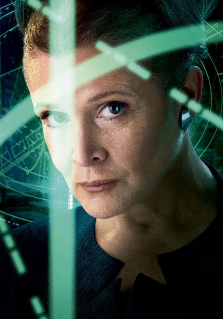 <strong>Carrie Fisher as General Leia</strong>