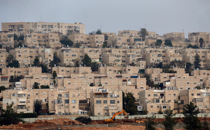 A general view taken on December 28, 2016 shows buildings in Ramat Shlomo, a Jewish settlement in the mainly Palestinian east