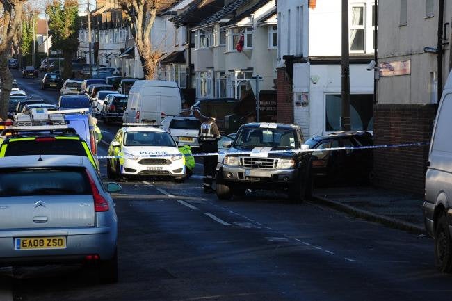 The marked police car was pursuing a maroon Ford Escort which was being driven by a teenage boy after it failed to stop