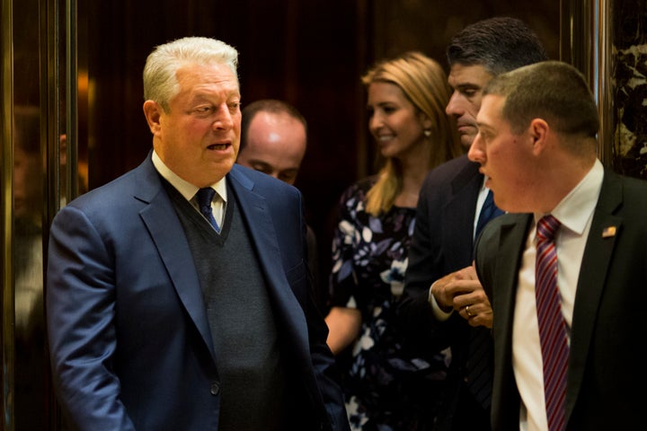 Al Gore after meetings at Trump Tower in New York City on Dec. 5, 2016.