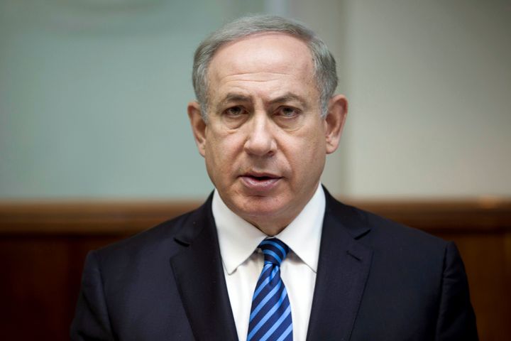 Israeli Prime Minister Benjamin Netanyahu attends the weekly cabinet meeting at his office in Jerusalem December 11, 2016.