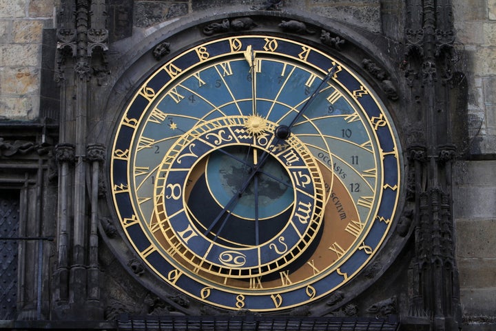 The Prague Astronomical Clock, a medieval clock that's more than 600 years old. An extra second will be added to world clocks at the end of 2016.