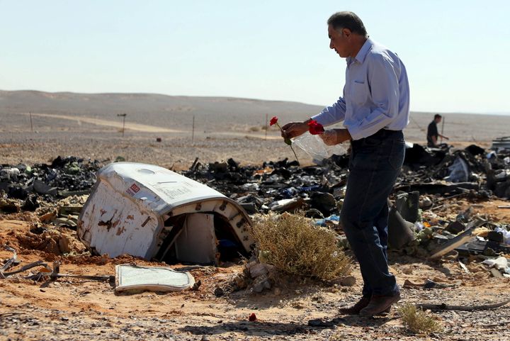 A Russian airliner carrying 224 passengers crashed into a mountainous area of Egypt's Sinai peninsula on Saturday.
