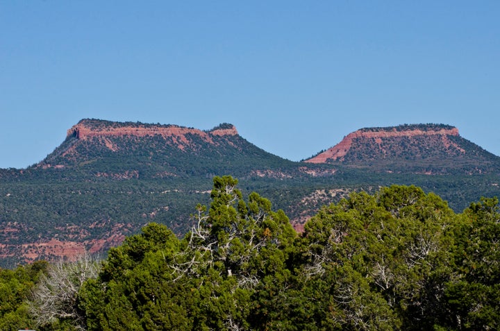 Bear's Ears, pictured from near Natural Bridges National Monument, is sacred to Native Americans.