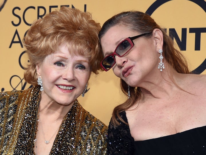 <strong>Debbie Reynolds was very close to her daughter Carrie Fisher, who died on Tuesday</strong>