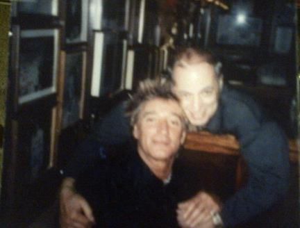 <p><strong><em>Sonny Grosso with another music legend, Rod Stewart, at Rao’s in Harlem</em></strong></p>