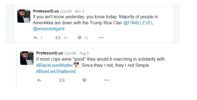 <strong>Murphy included a number of Sajnani's tweets in his statement, calling him a "radical professor" </strong>