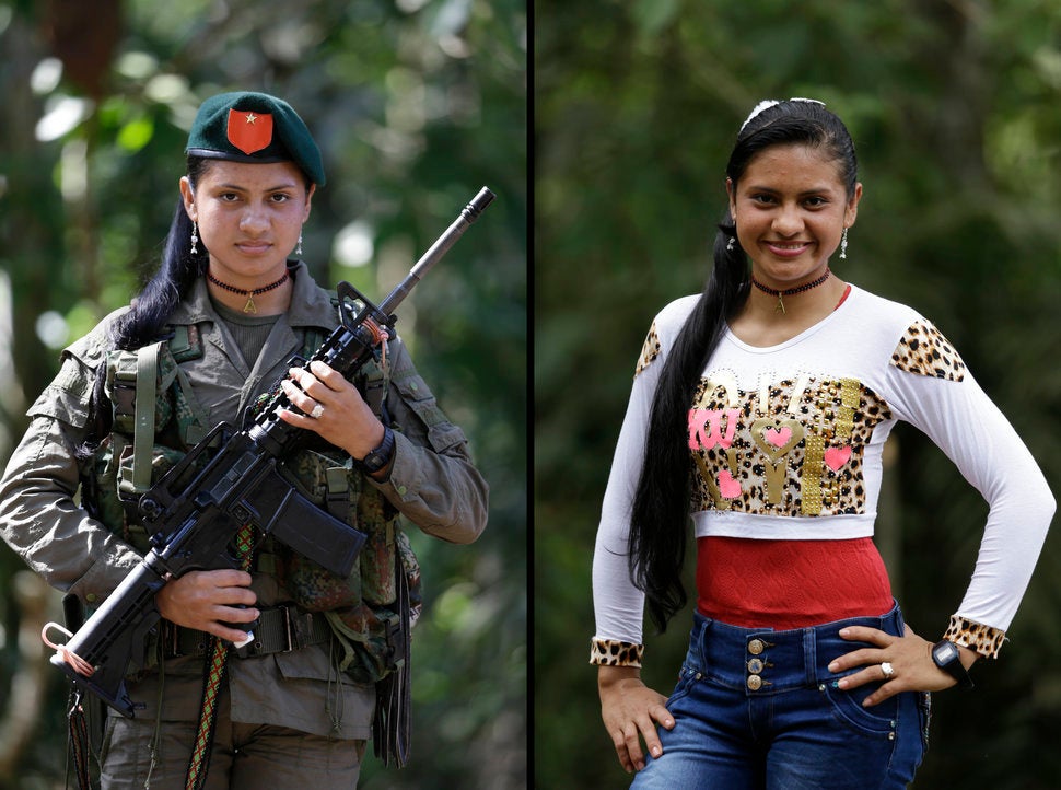 Yiceth, 18, spent four years with the FARC. Now she wants to finish high school and go on to study nursing after demobilizing
