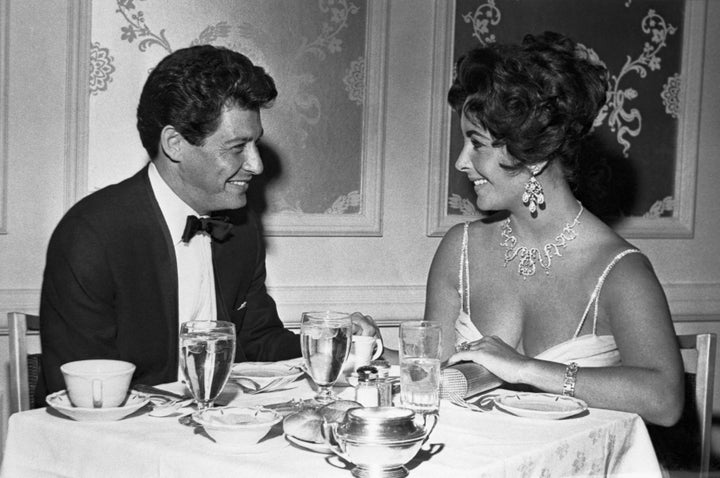 Eddie Fisher and Elizabeth Taylor make plans for their 1959 Las Vegas wedding.