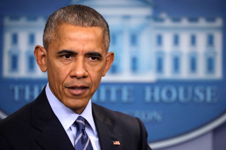 U.S. President Barack Obama answers questions during a news conference in the Brady Press Breifing Room at the White House De