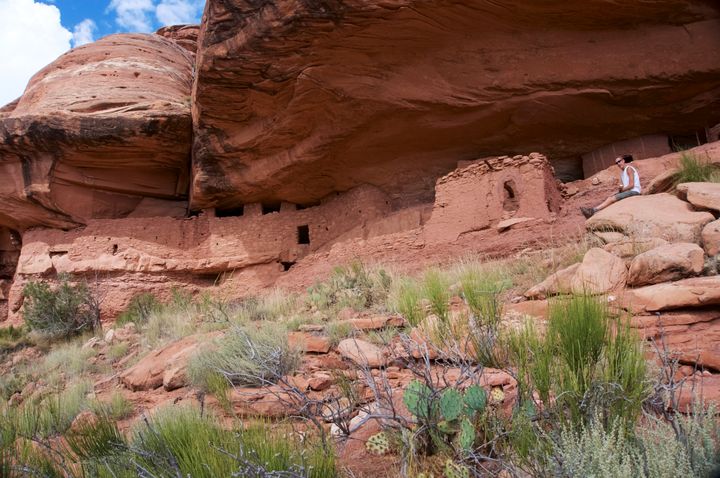 Moon House, shown above, is an ancient cliff dwelling in Bears Ears National Monument.