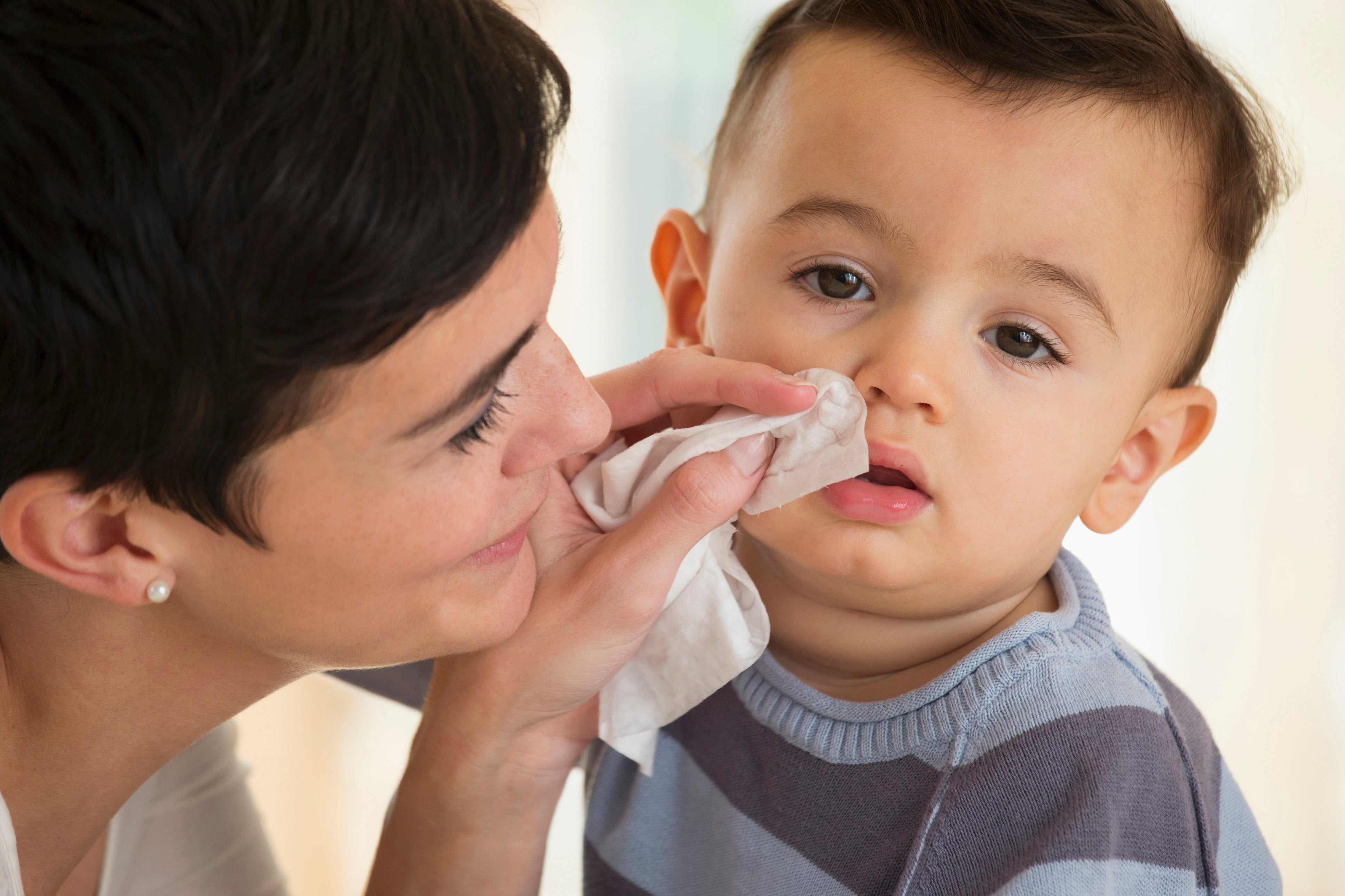 helping baby with cold