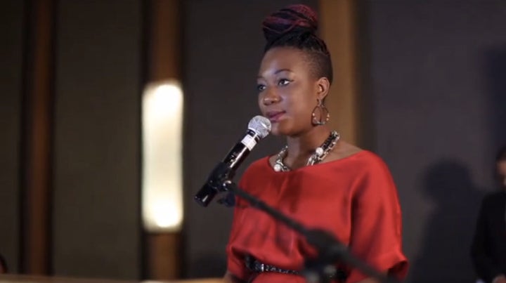 <p>Archbishop Tutu’s granddaughter Nyaniso Tutu-Burris speaks on the need for forgiveness.</p>