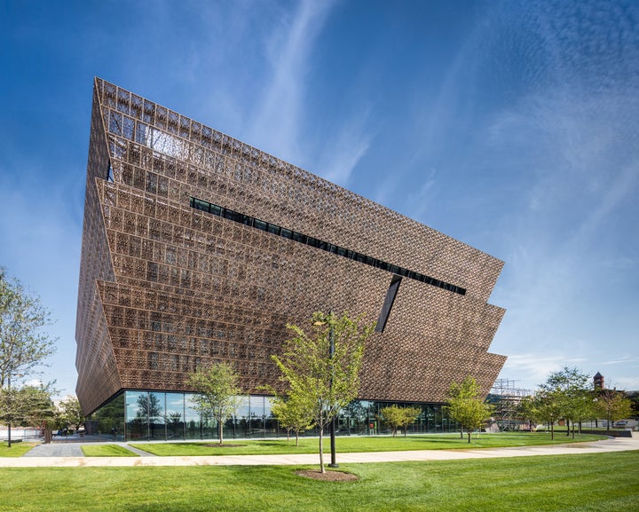 <p>National Museum of African American History and Culture, west facade.</p>