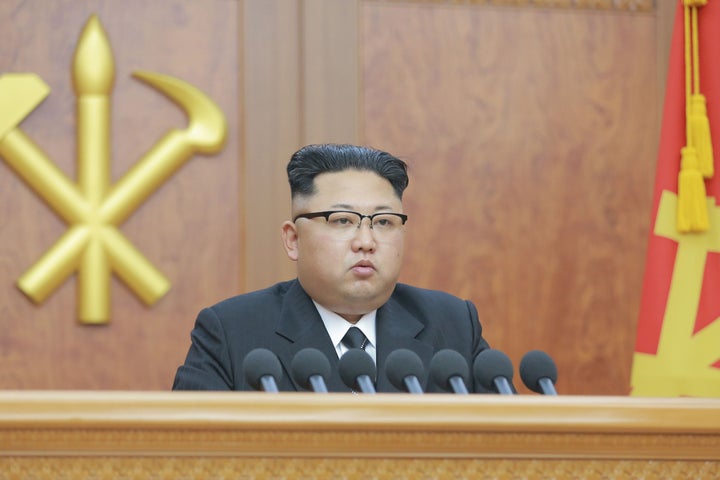 Kim Jong Un delivered a New Year's address in Pyongyang, North Korea, on Sunday, during which he said the country was in the