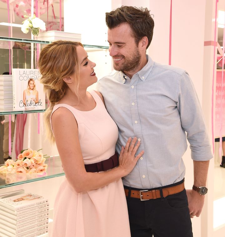 Former "The Hills" star Lauren Conrad announced Sunday that she is expecting her first child with her husband, William Tell.