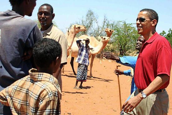  On his visit to Kenya in 2006, Mr. Obama toured the northeastern district of Wajir 