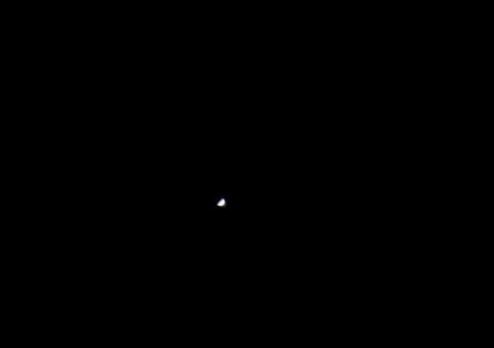 Venus seen at what appears to be ‘50%’ illuminated