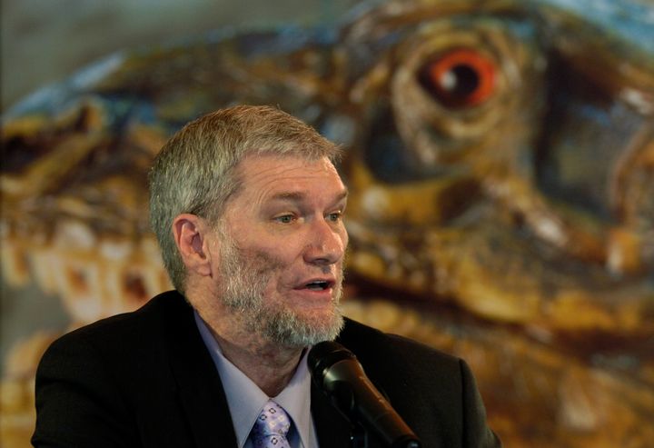 Creationist Ken Ham believes some dinosaurs sailed on Noah's Ark to survive the flood depicted in the Bible.