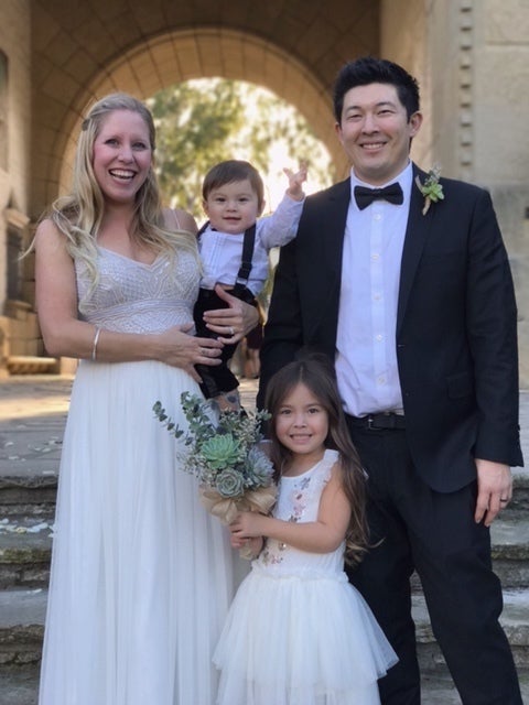 Caitlin and Bryson on their wedding date 12/29/2016