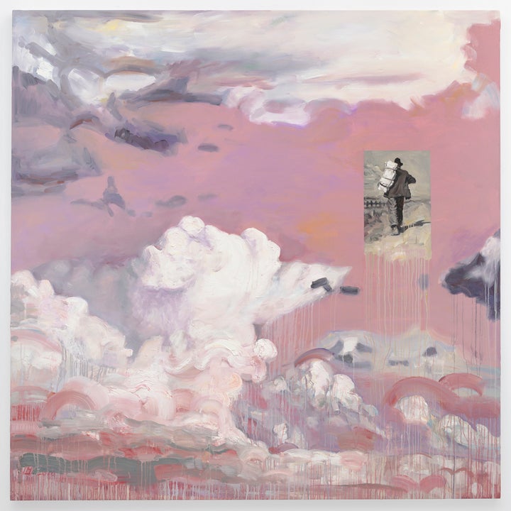 <p><em>Anything Might Happen</em> from <em>American Exodus</em> series by Hung Liu</p>