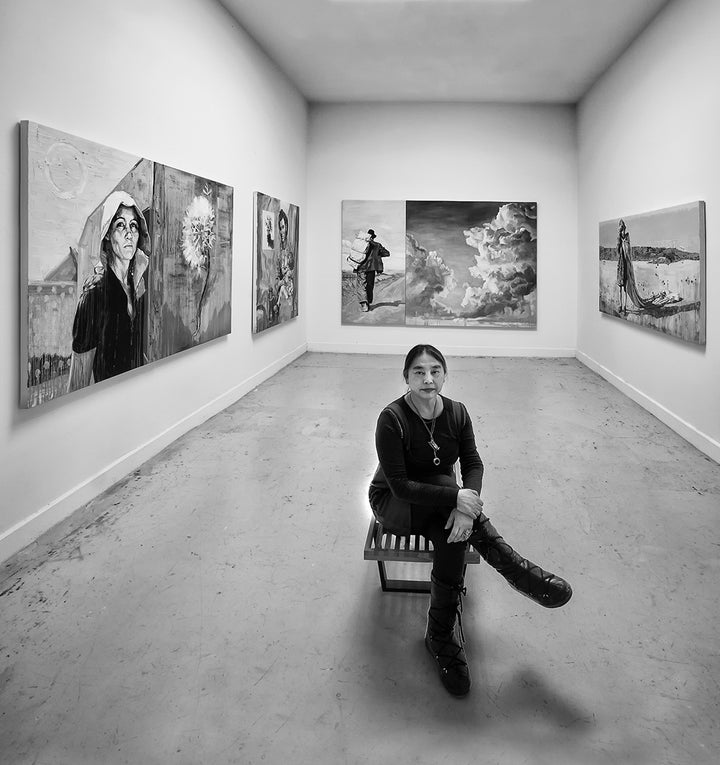 <p>Contemporary Painter Hung Liu</p>