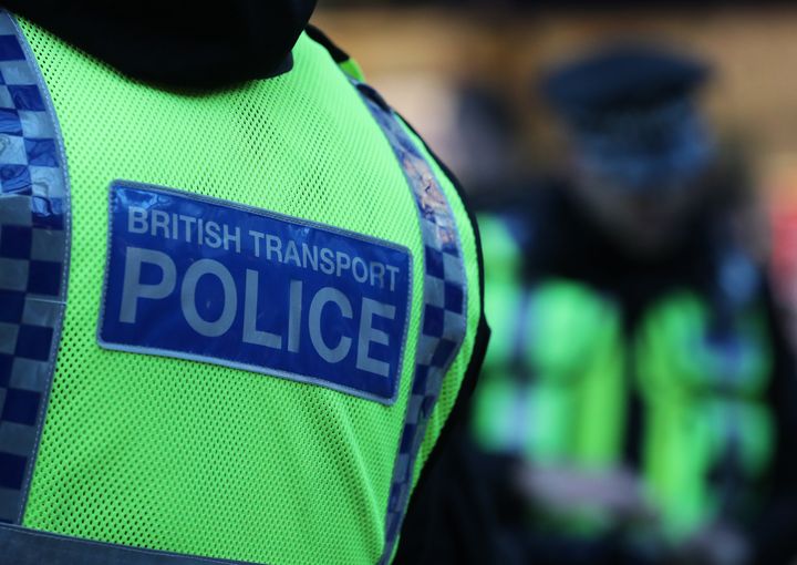 Officers from the British Transport Police attended the incident (file picture)