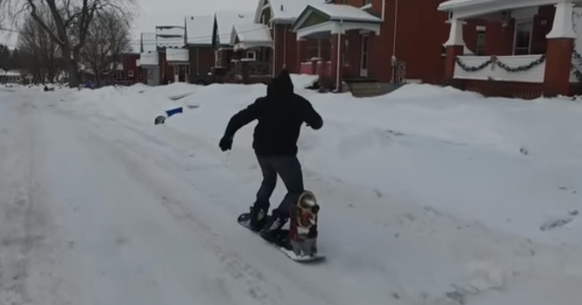 YouTube Inventor Builds 'JetPowered' Snowboard HuffPost UK Tech