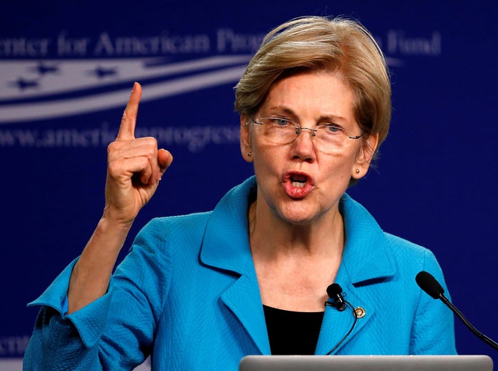 U.S. Senator Elizabeth Warren (D-MA) delivers remarks at the Center for American Progress in Washington U.S. July 13, 2016.