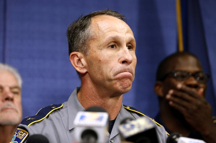 Baton Rouge Police Chief Carl Dabadie Jr. speaks during a news conference in Baton Rouge, Louisiana, U.S. July 10, 2016. REUT